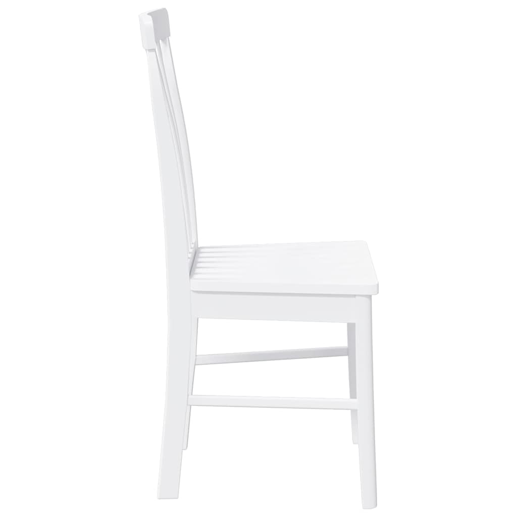 Eetkamerstoelen met kussens 2 st massief hout rubber wit is nu te koop bij PeponiXL, paradijselijk wonen!
