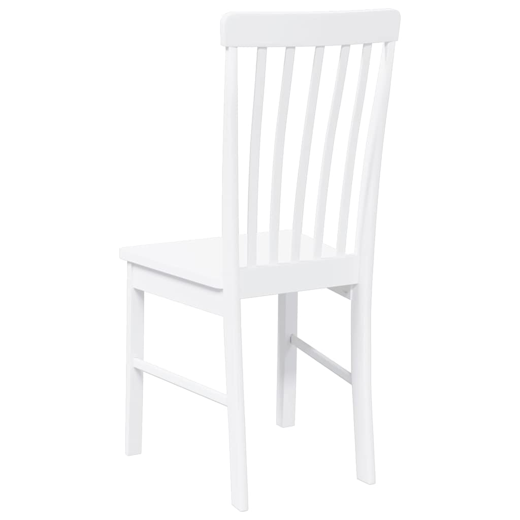 Eetkamerstoelen met kussens 2 st massief hout rubber wit is nu te koop bij PeponiXL, paradijselijk wonen!