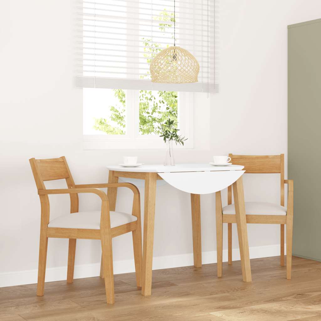 Eetkamerstoelen met kussens 2 st massief hout naturel rubber is nu te koop bij PeponiXL, paradijselijk wonen!
