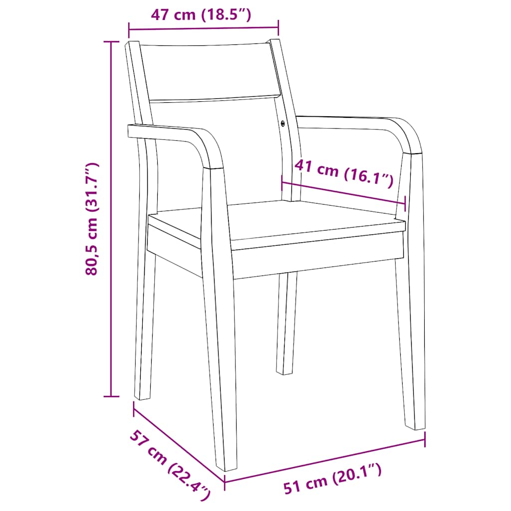 Eetkamerstoelen 2 st massief hout rubber wit is nu te koop bij PeponiXL, paradijselijk wonen!