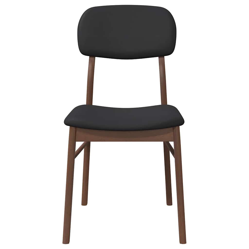 Eetkamerstoelen met kussens 2 st massief hout rubber bruin is nu te koop bij PeponiXL, paradijselijk wonen!