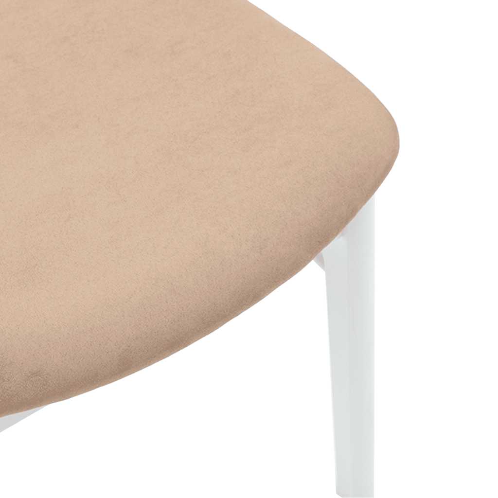 Eetkamerstoelen met kussens 2 st massief hout rubber wit is nu te koop bij PeponiXL, paradijselijk wonen!