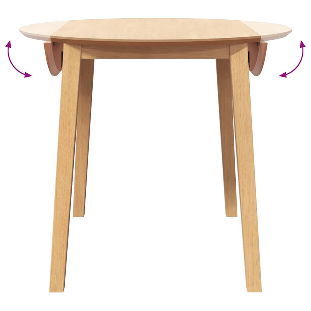 Eettafel massief hout naturel rubber is nu te koop bij PeponiXL, paradijselijk wonen!