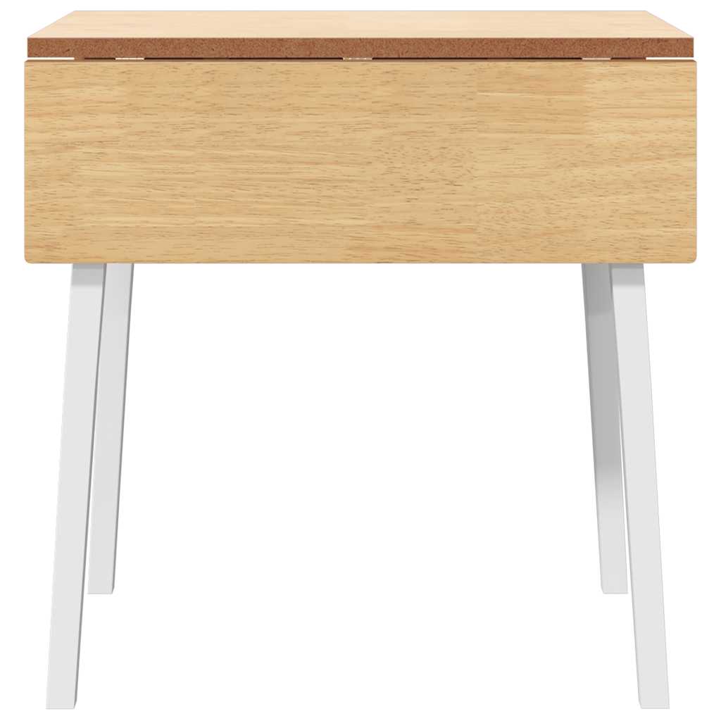 Eettafel massief hout wit rubber is nu te koop bij PeponiXL, paradijselijk wonen!