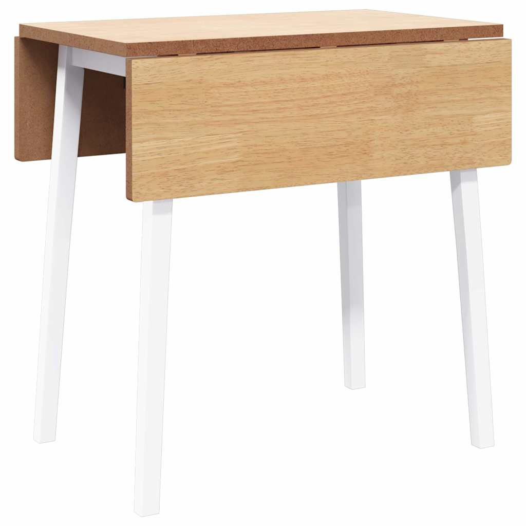 Eettafel massief hout wit rubber is nu te koop bij PeponiXL, paradijselijk wonen!