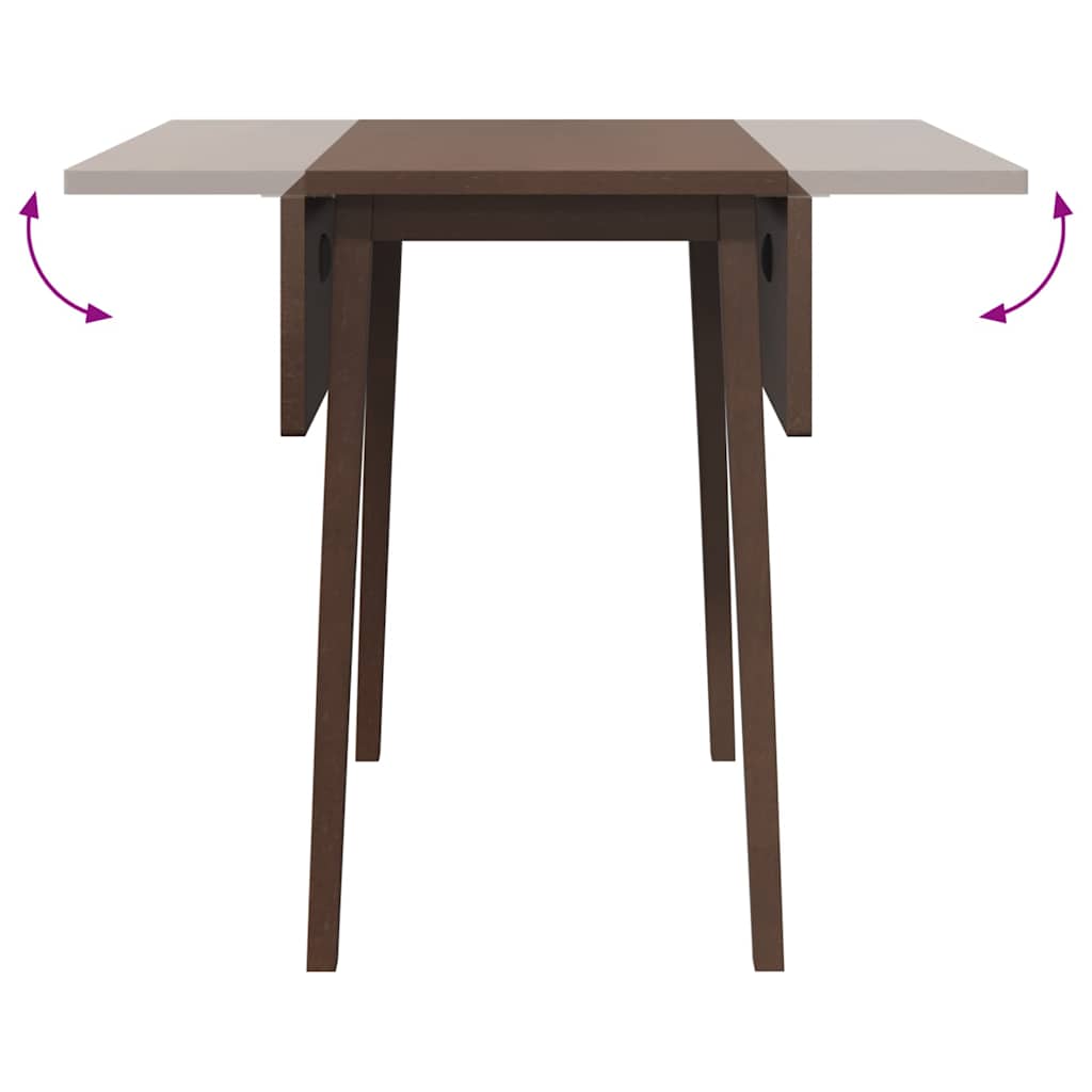 Eettafel bruin massief hout rubber is nu te koop bij PeponiXL, paradijselijk wonen!