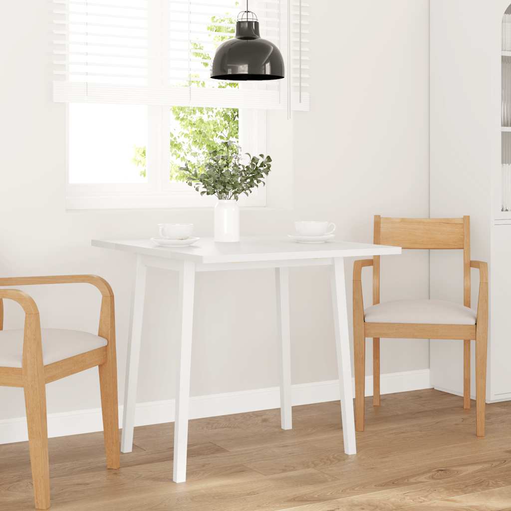 Eettafel massief hout wit rubber is nu te koop bij PeponiXL, paradijselijk wonen!