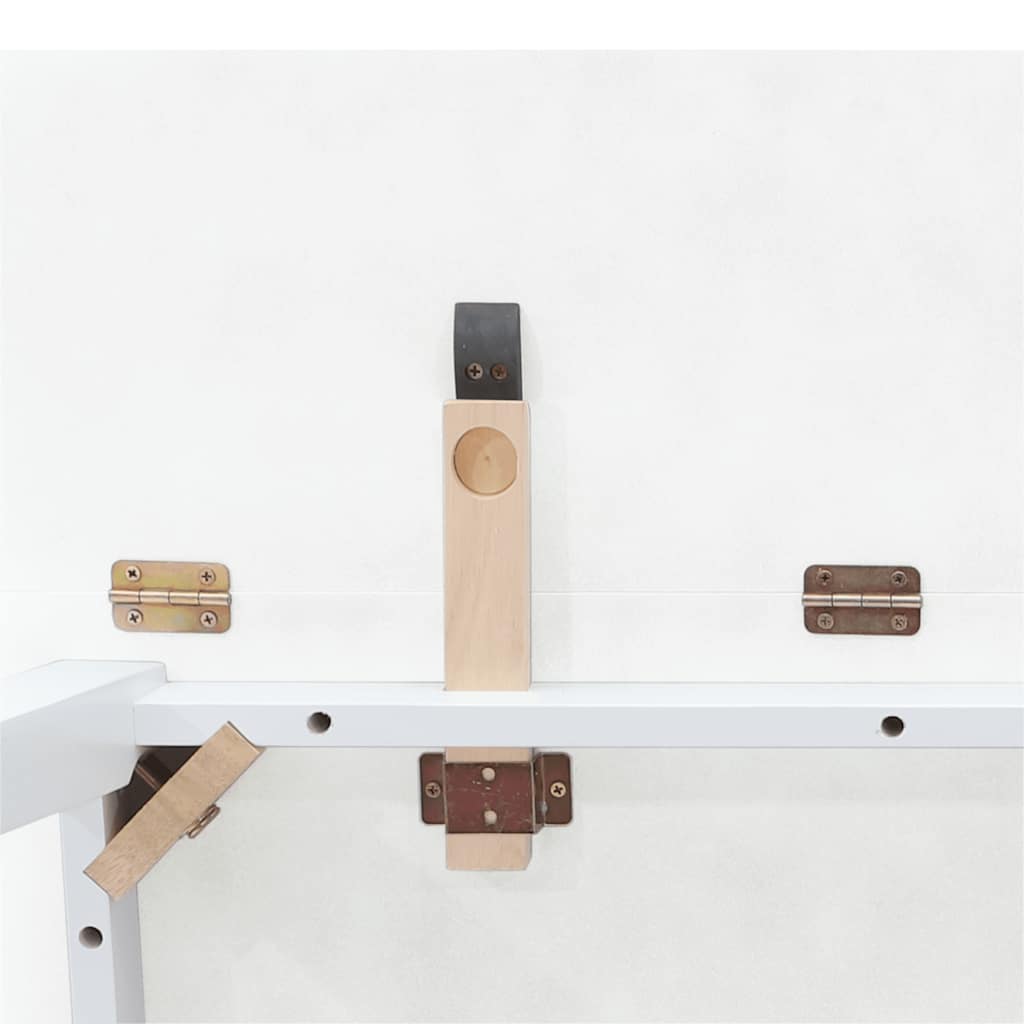 Eettafel massief hout wit rubber is nu te koop bij PeponiXL, paradijselijk wonen!