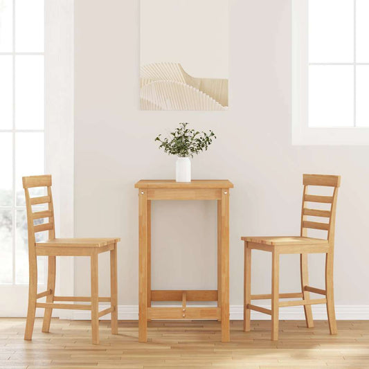 Barkrukken 2 st massief houtrubber naturel is nu te koop bij PeponiXL, paradijselijk wonen!
