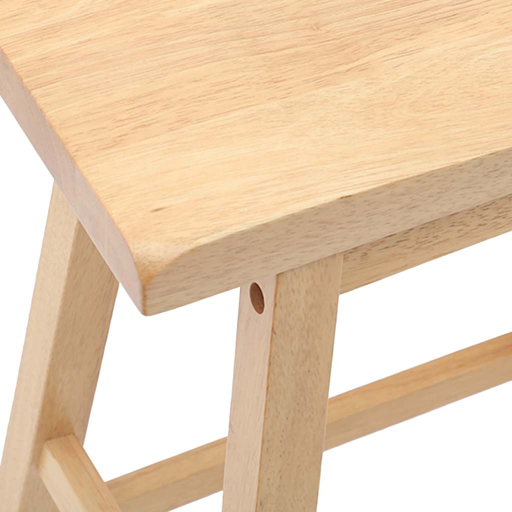 Barkrukken 2 stuks natuurlijk massief hout rubber is nu te koop bij PeponiXL, paradijselijk wonen!