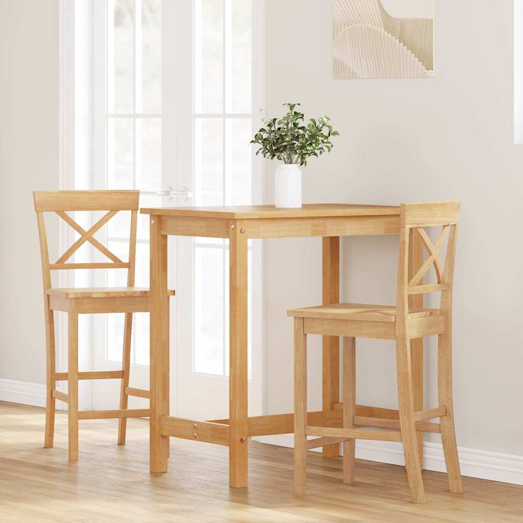 Barkrukken 2 stuks natuurlijk massief hout rubber is nu te koop bij PeponiXL, paradijselijk wonen!