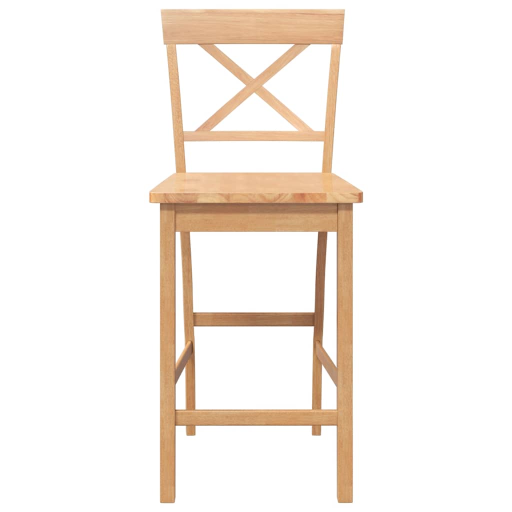 Barkrukken 2 stuks natuurlijk massief hout rubber is nu te koop bij PeponiXL, paradijselijk wonen!