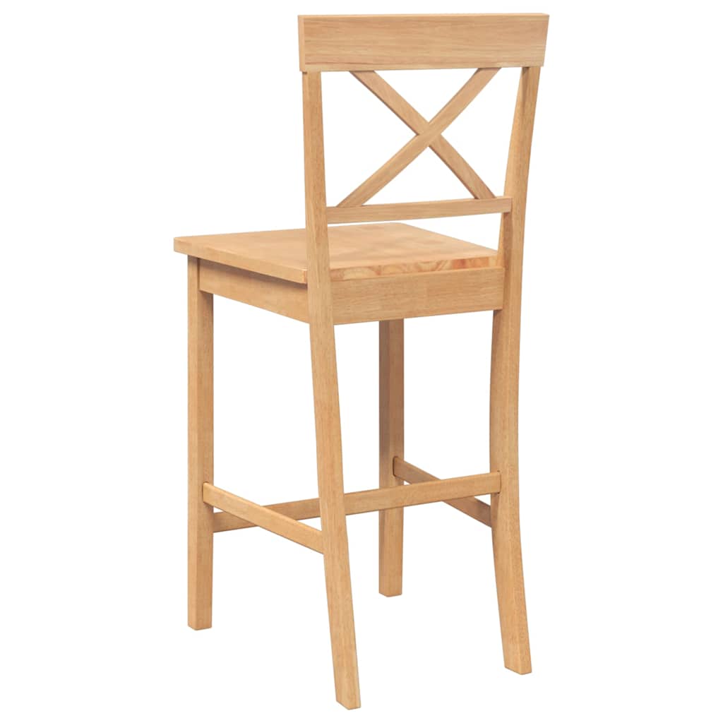 Barkrukken 2 stuks natuurlijk massief hout rubber is nu te koop bij PeponiXL, paradijselijk wonen!