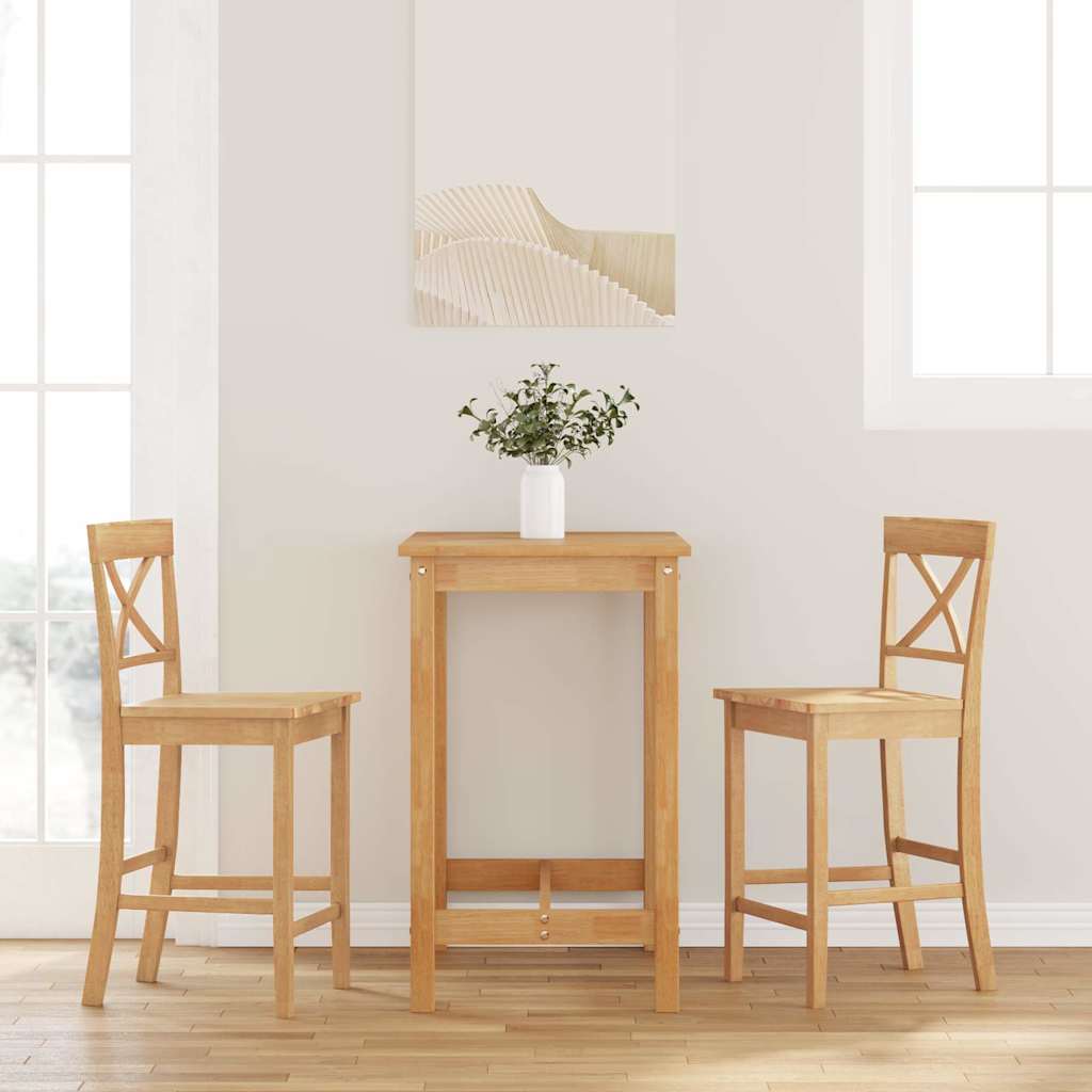 Barkrukken 2 stuks natuurlijk massief hout rubber is nu te koop bij PeponiXL, paradijselijk wonen!