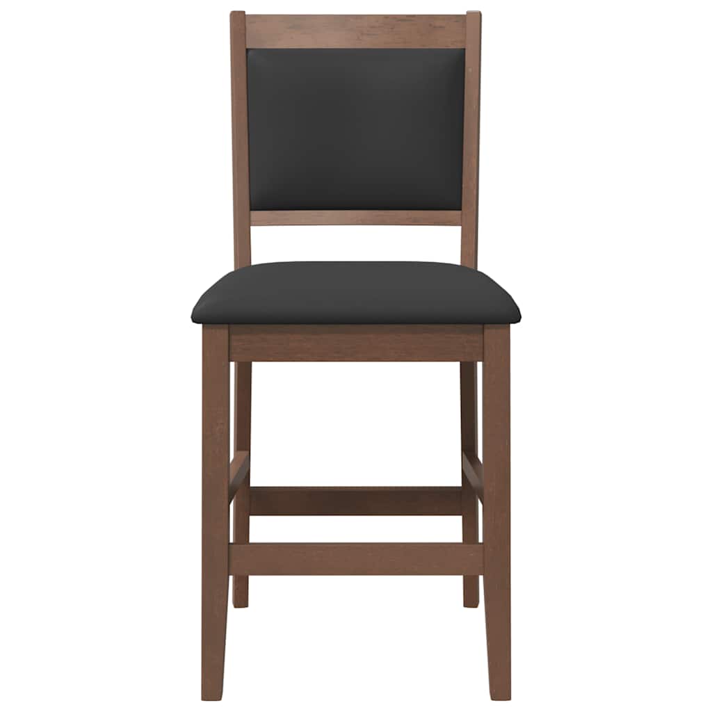 Barkrukken met kussens 2 stuks Bruin massief hout rubber is nu te koop bij PeponiXL, paradijselijk wonen!