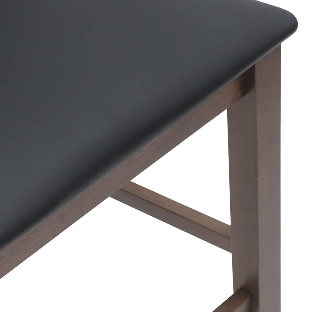 Barkrukken met kussens 2 stuks Bruin massief hout rubber is nu te koop bij PeponiXL, paradijselijk wonen!