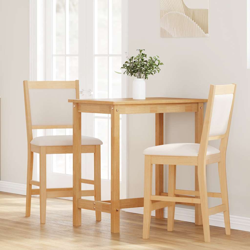 Barkrukken met kussens 2 stuks natuurlijk massief hout rubber is nu te koop bij PeponiXL, paradijselijk wonen!