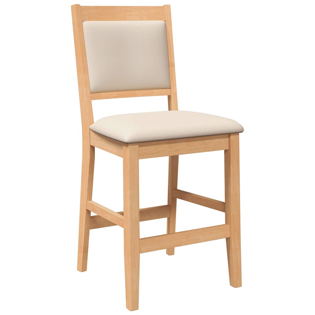 Barkrukken met kussens 2 stuks natuurlijk massief hout rubber is nu te koop bij PeponiXL, paradijselijk wonen!