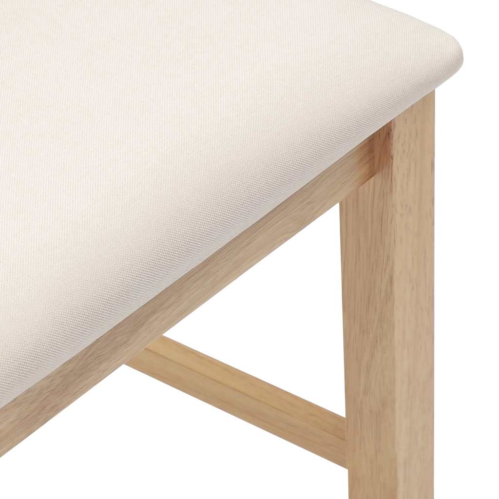 Barkrukken met kussens 2 stuks natuurlijk massief hout rubber is nu te koop bij PeponiXL, paradijselijk wonen!
