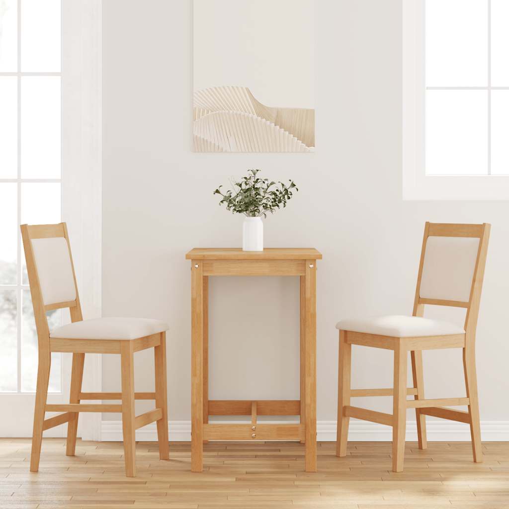 Barkrukken met kussens 2 stuks natuurlijk massief hout rubber is nu te koop bij PeponiXL, paradijselijk wonen!