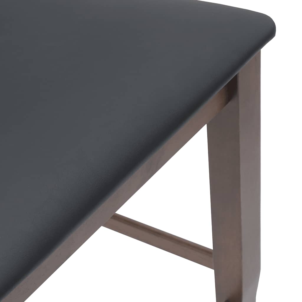 Barkrukken met kussens 2 stuks Bruin massief hout rubber is nu te koop bij PeponiXL, paradijselijk wonen!
