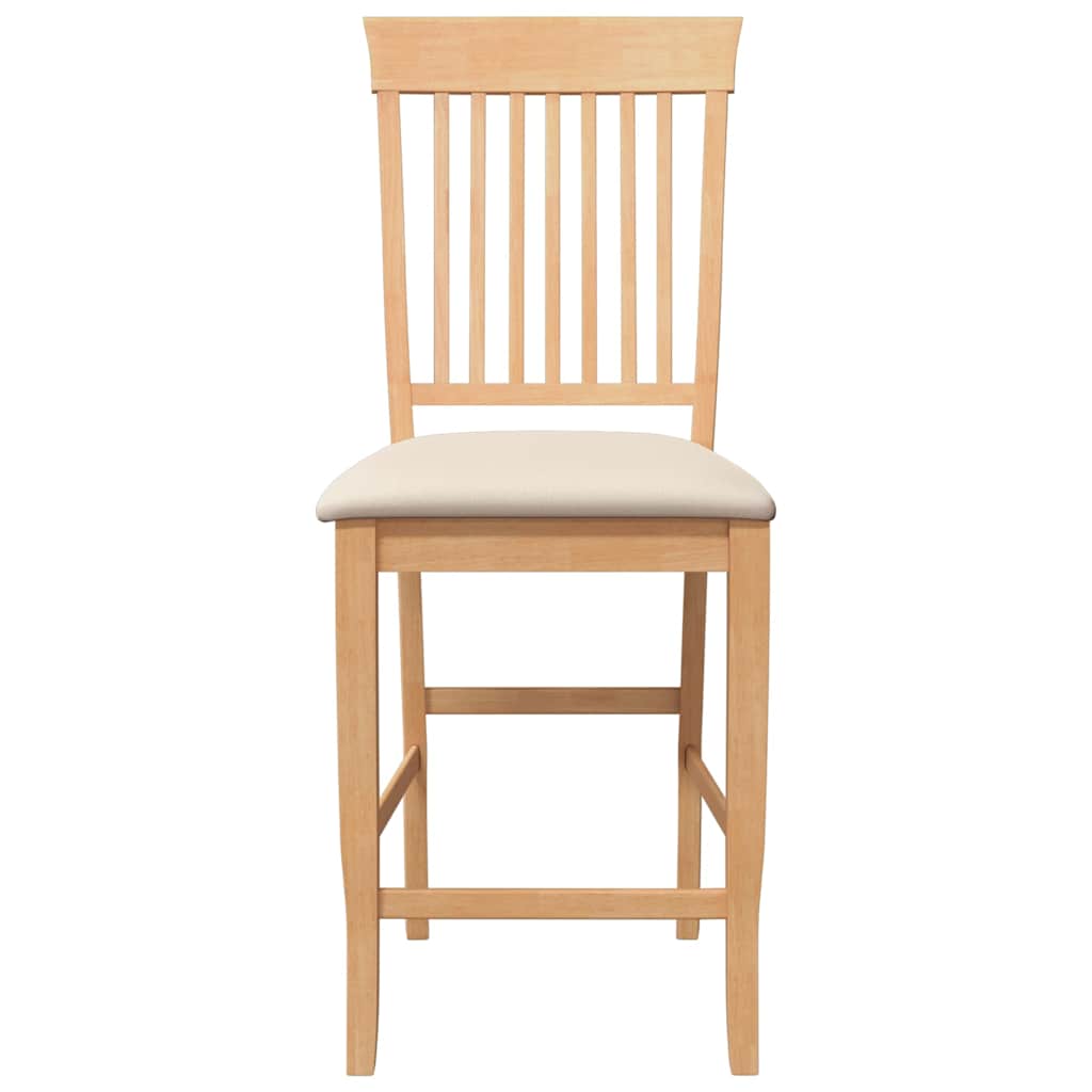 Barkrukken met kussens 2 stuks natuurlijk massief hout rubber is nu te koop bij PeponiXL, paradijselijk wonen!