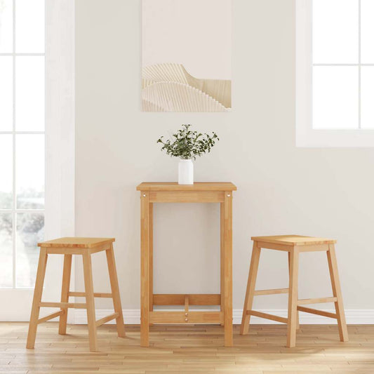 Barstoelen 2 st massief hout rubber is nu te koop bij PeponiXL, paradijselijk wonen!