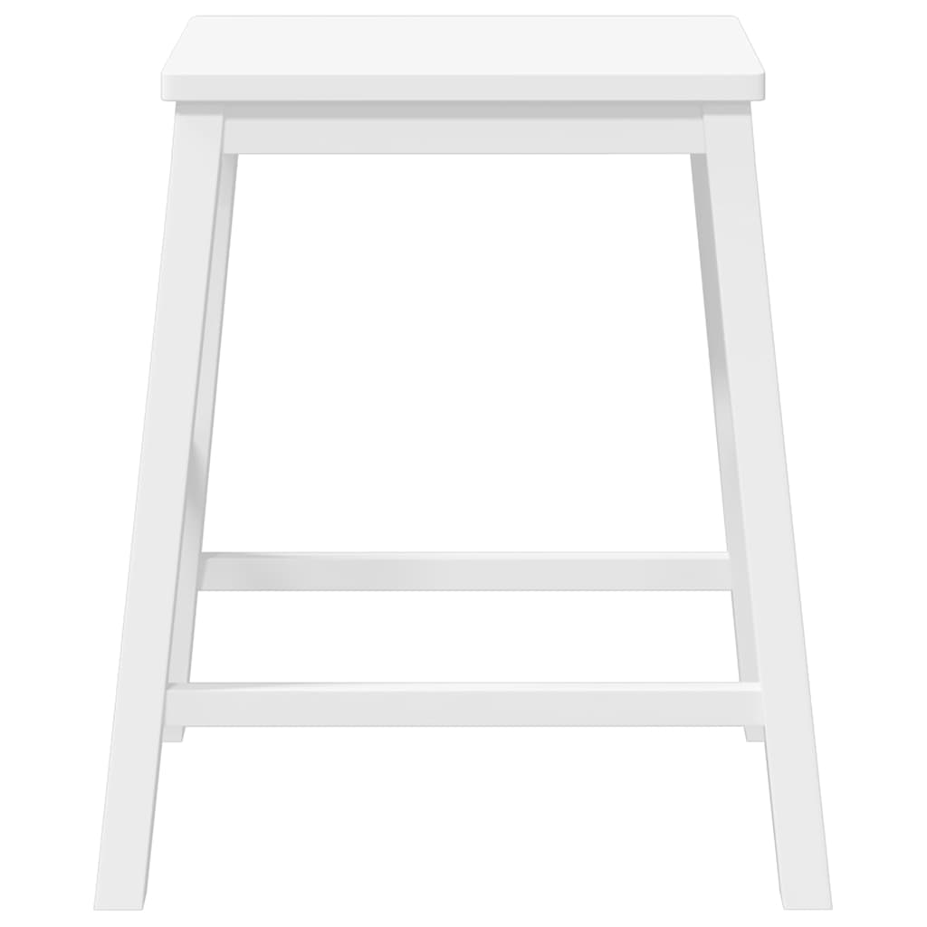 Barstoelen 2 st massief hout wit is nu te koop bij PeponiXL, paradijselijk wonen!