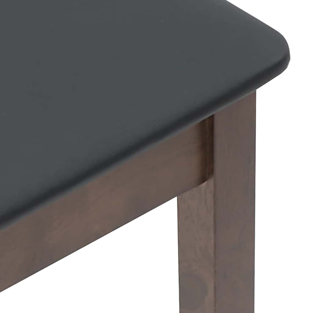 Barkrukken met kussens 2 stuks Bruin massief hout rubber is nu te koop bij PeponiXL, paradijselijk wonen!