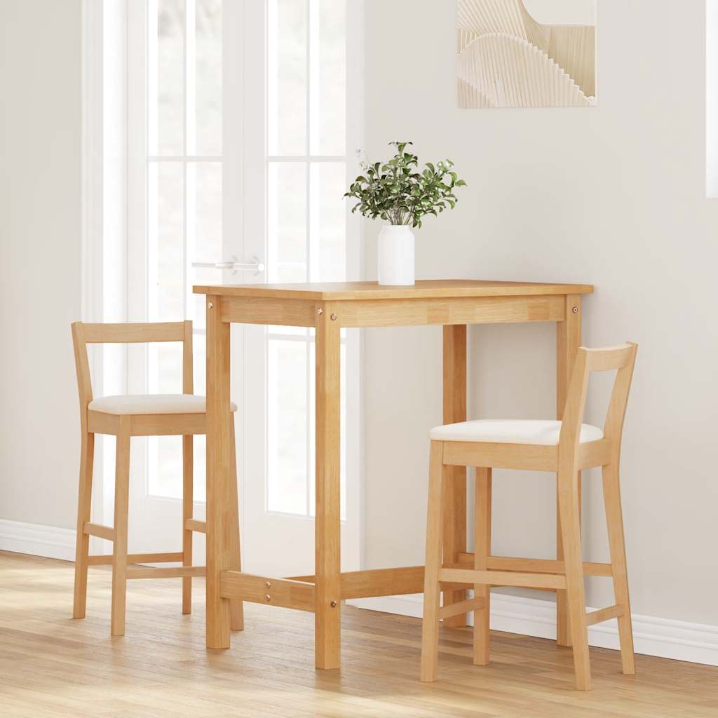 Barkrukken met kussens 2 stuks natuurlijk massief hout rubber is nu te koop bij PeponiXL, paradijselijk wonen!