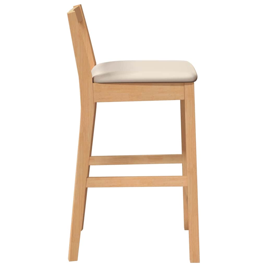 Barkrukken met kussens 2 stuks natuurlijk massief hout rubber is nu te koop bij PeponiXL, paradijselijk wonen!