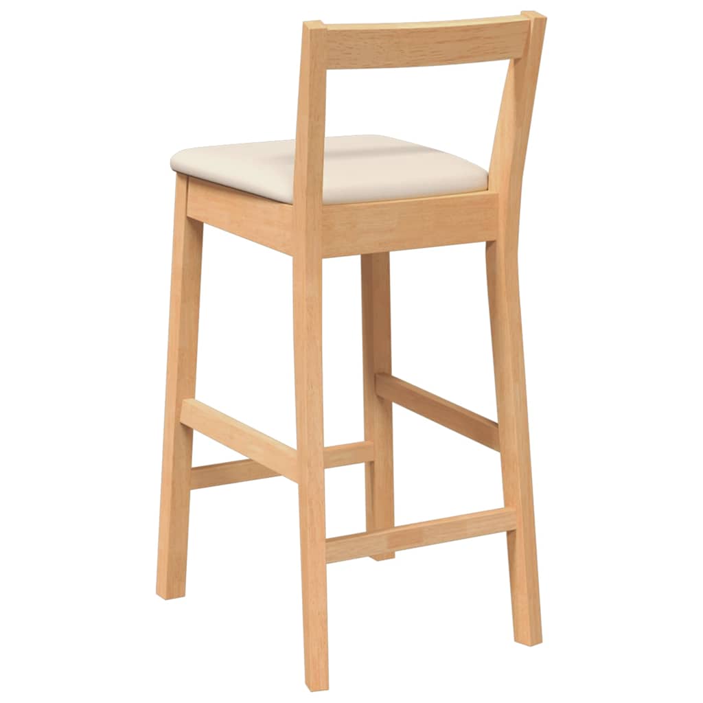 Barkrukken met kussens 2 stuks natuurlijk massief hout rubber is nu te koop bij PeponiXL, paradijselijk wonen!