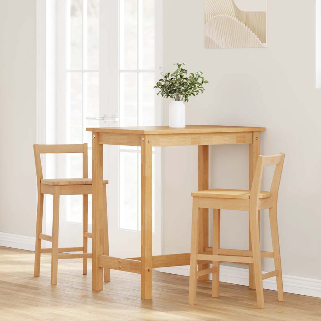 Barkrukken 2 stuks natuurlijk massief hout rubber is nu te koop bij PeponiXL, paradijselijk wonen!