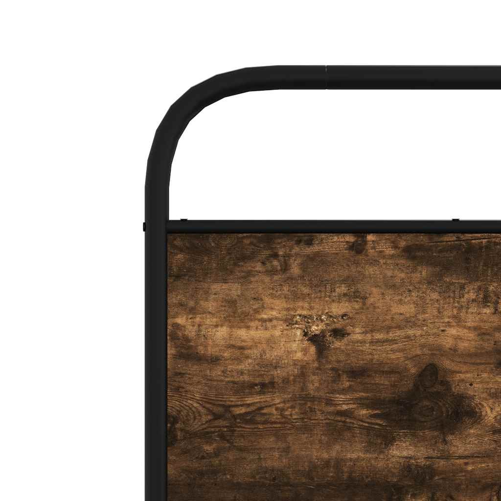 Bedframe zonder matras bewerkt hout gerookt eiken 90x190 cm is nu te koop bij PeponiXL, paradijselijk wonen!