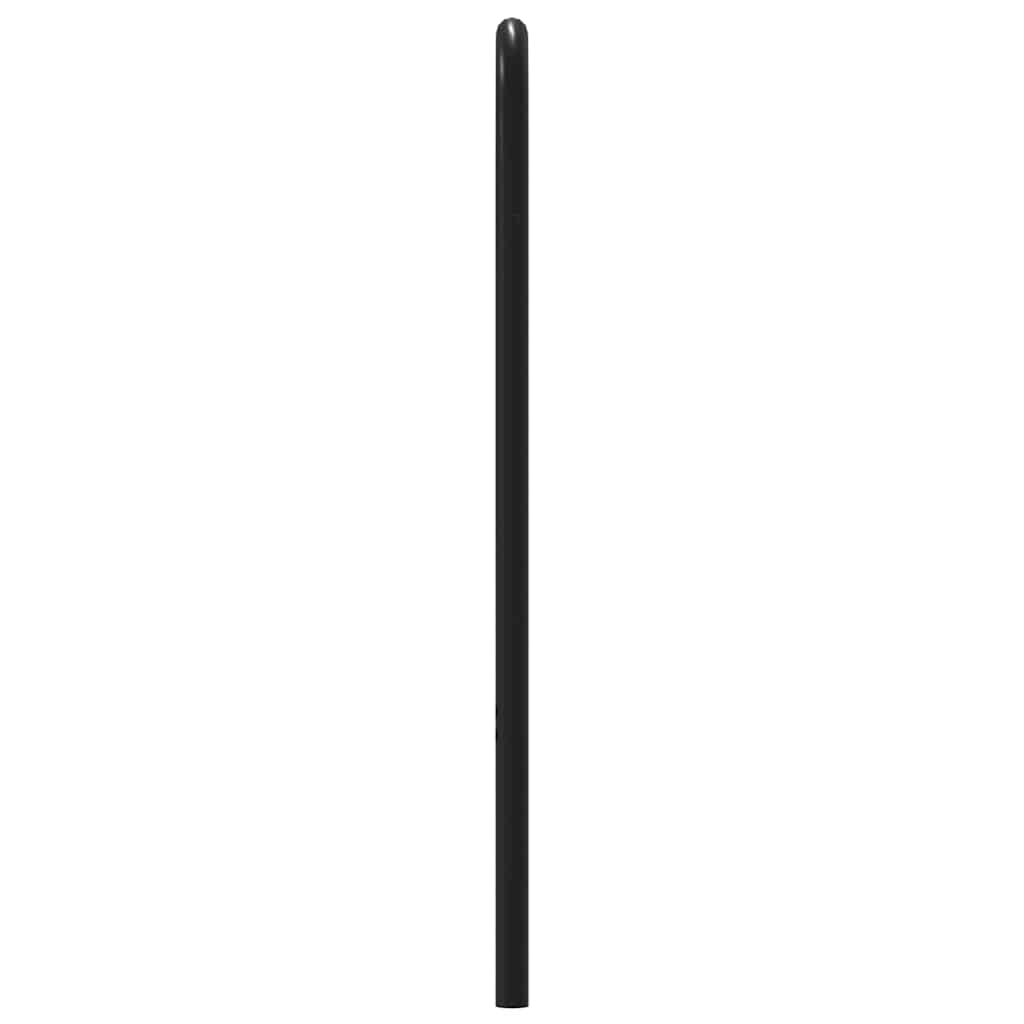 Vervangend hoofdbord 120 cm bewerkt hout en staal bruin eikenkleurig is nu te koop bij PeponiXL, paradijselijk wonen!