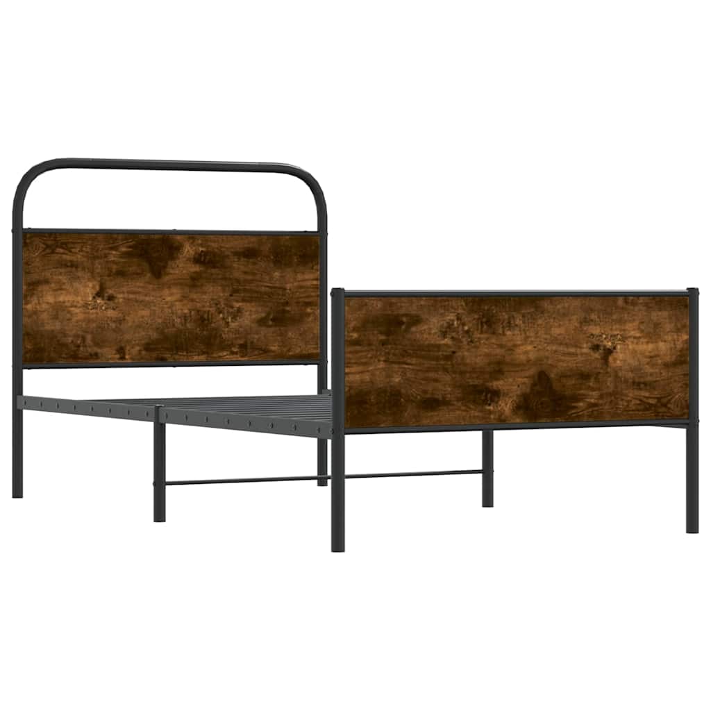 Bedframe zonder matras bewerkt hout sonoma eikenkleur 100x190cm is nu te koop bij PeponiXL, paradijselijk wonen!