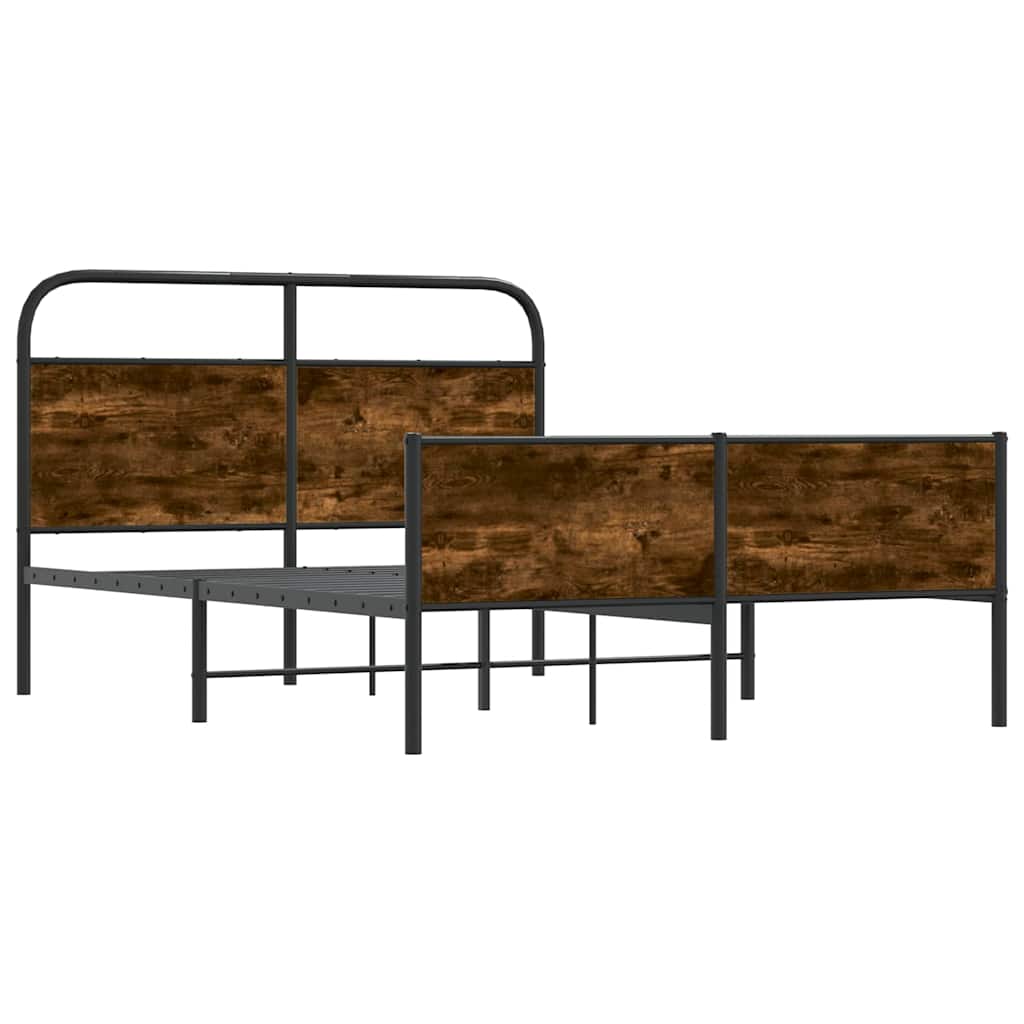 Bedframe zonder matras bewerkt hout sonoma eikenkleur 120x190cm is nu te koop bij PeponiXL, paradijselijk wonen!