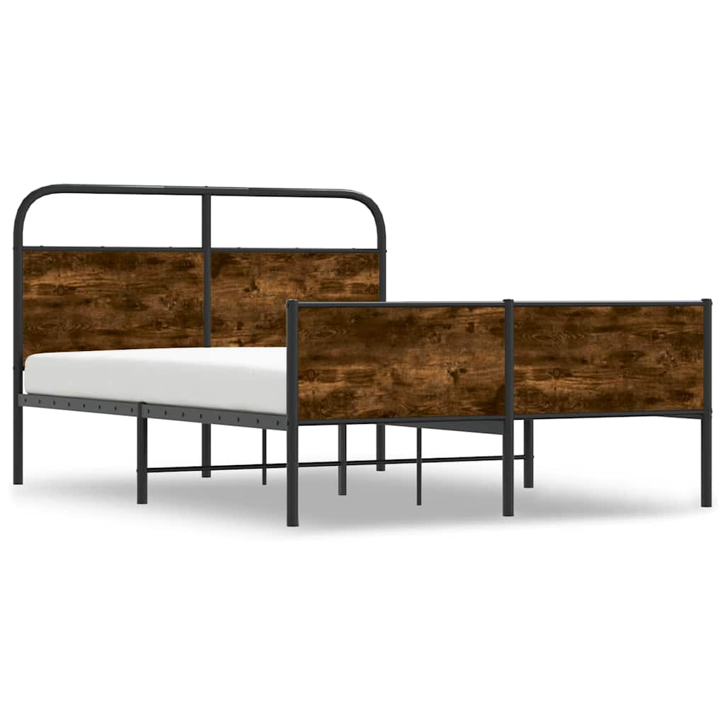 Bedframe zonder matras bewerkt hout sonoma eikenkleur 120x190cm is nu te koop bij PeponiXL, paradijselijk wonen!