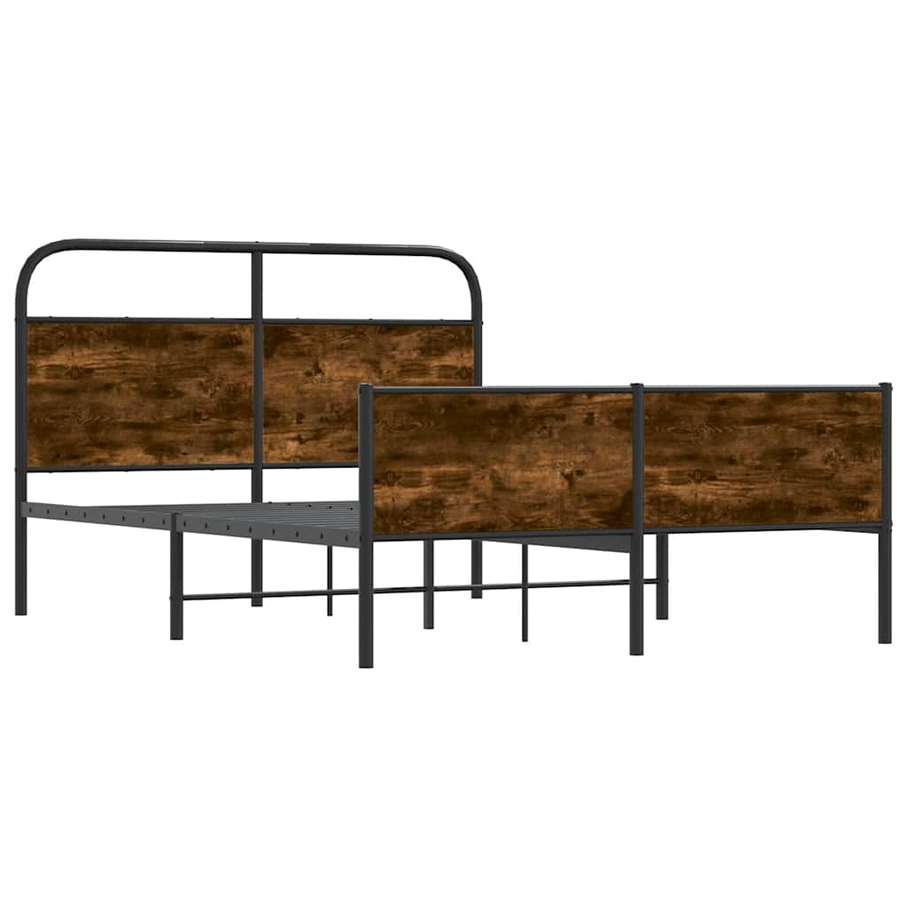 Bedframe zonder matras bewerkt hout sonoma eikenkleur 120x190cm is nu te koop bij PeponiXL, paradijselijk wonen!