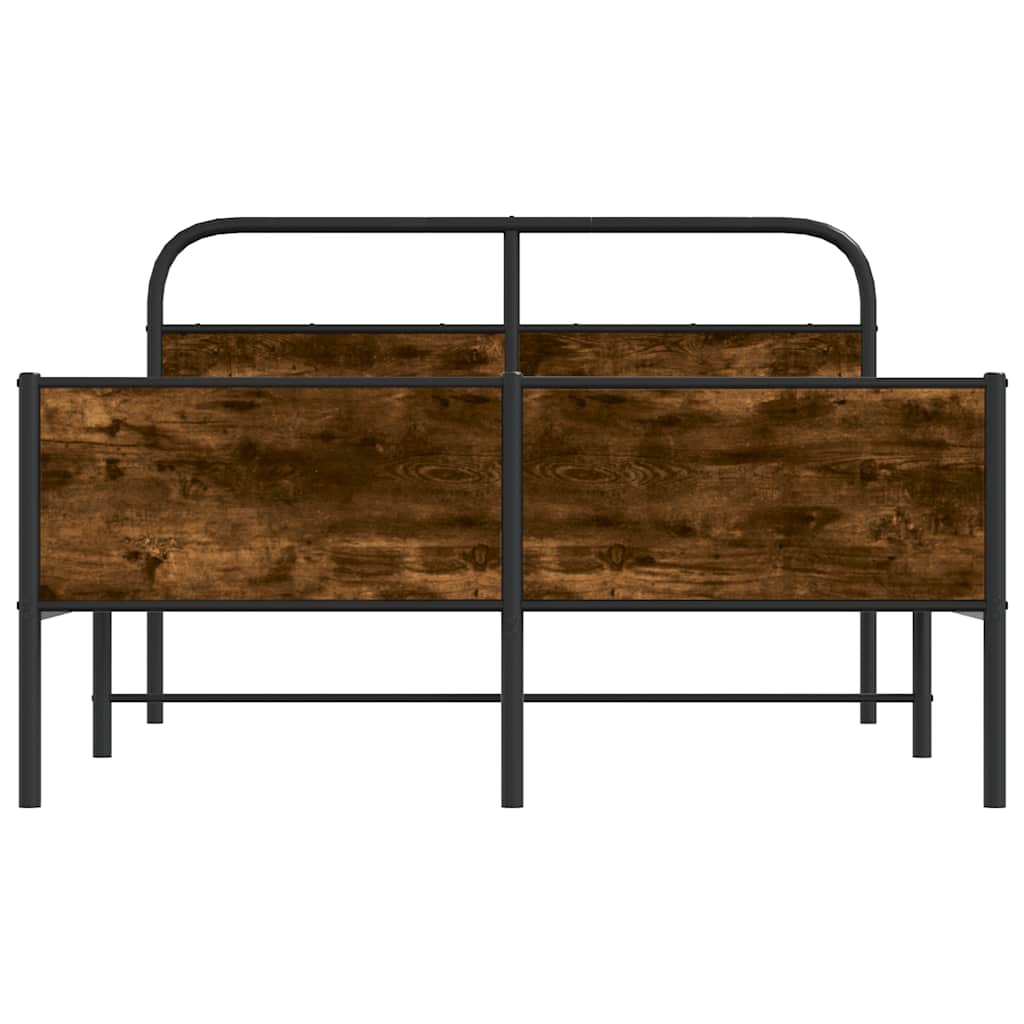 Bedframe zonder matras bewerkt hout sonoma eikenkleur 120x190cm is nu te koop bij PeponiXL, paradijselijk wonen!