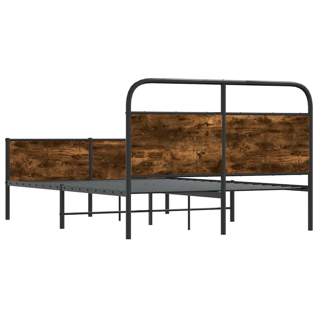 Bedframe zonder matras bewerkt hout sonoma eikenkleur 120x190cm is nu te koop bij PeponiXL, paradijselijk wonen!
