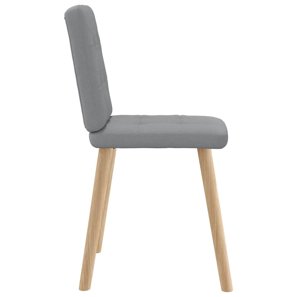 Eetkamerstoelen 4 st stof lichtgrijs is nu te koop bij PeponiXL, paradijselijk wonen!