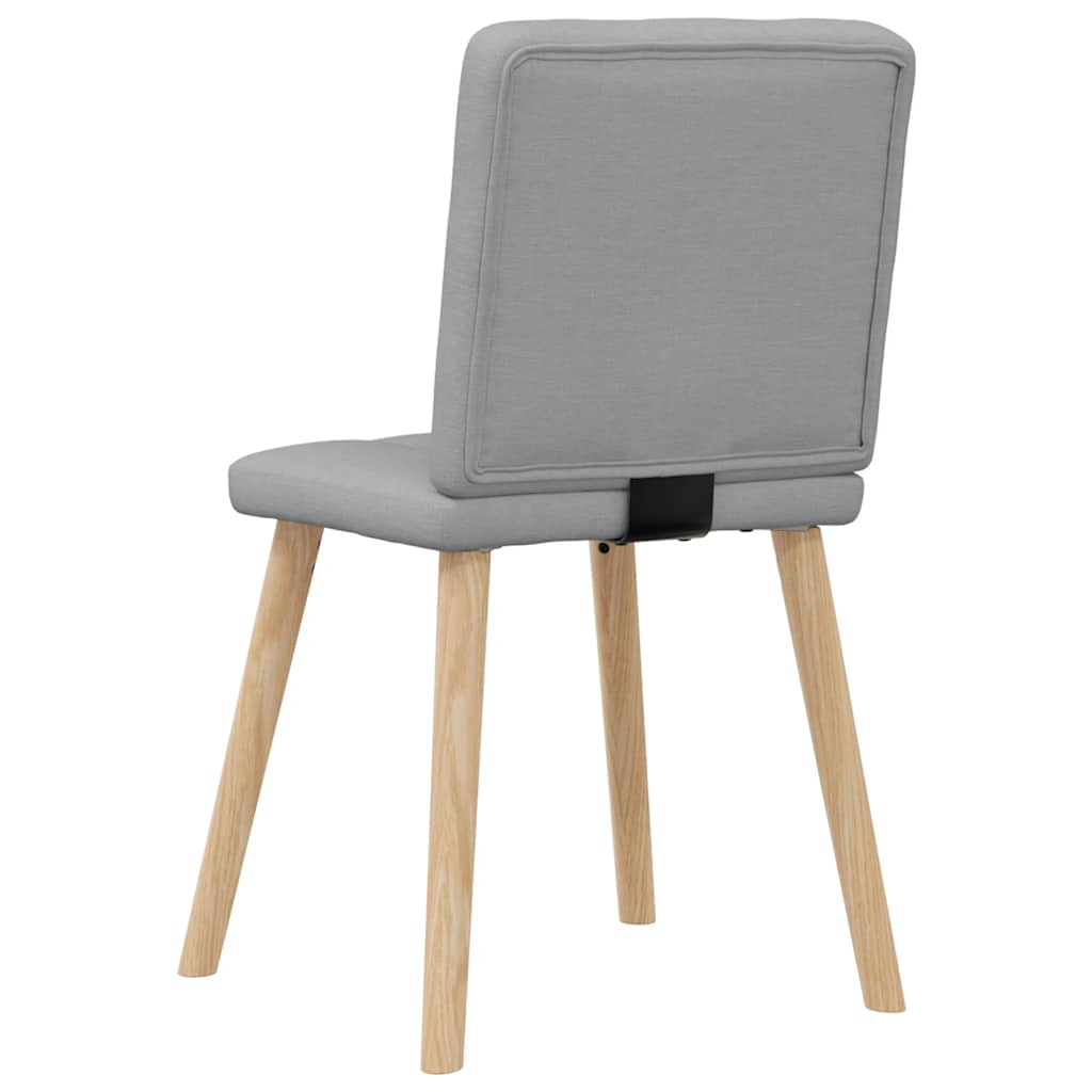 Eetkamerstoelen 4 st stof lichtgrijs is nu te koop bij PeponiXL, paradijselijk wonen!