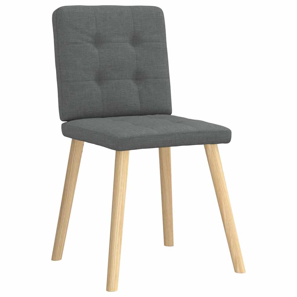 Eetkamerstoelen 4 st stof donkergrijs is nu te koop bij PeponiXL, paradijselijk wonen!