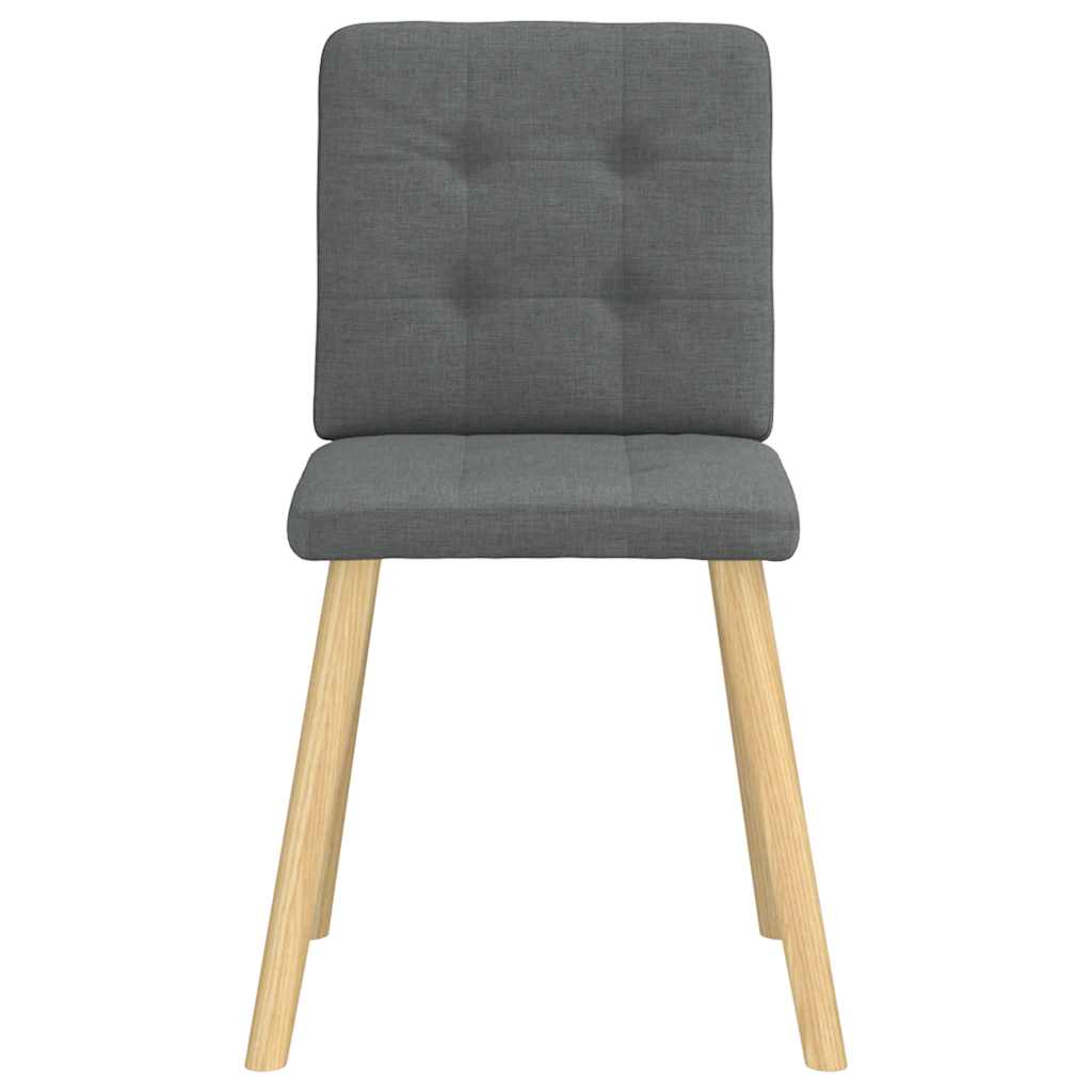 Eetkamerstoelen 4 st stof donkergrijs is nu te koop bij PeponiXL, paradijselijk wonen!
