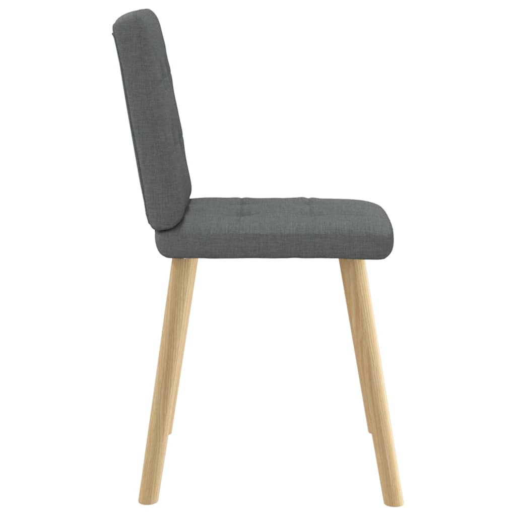 Eetkamerstoelen 4 st stof donkergrijs is nu te koop bij PeponiXL, paradijselijk wonen!