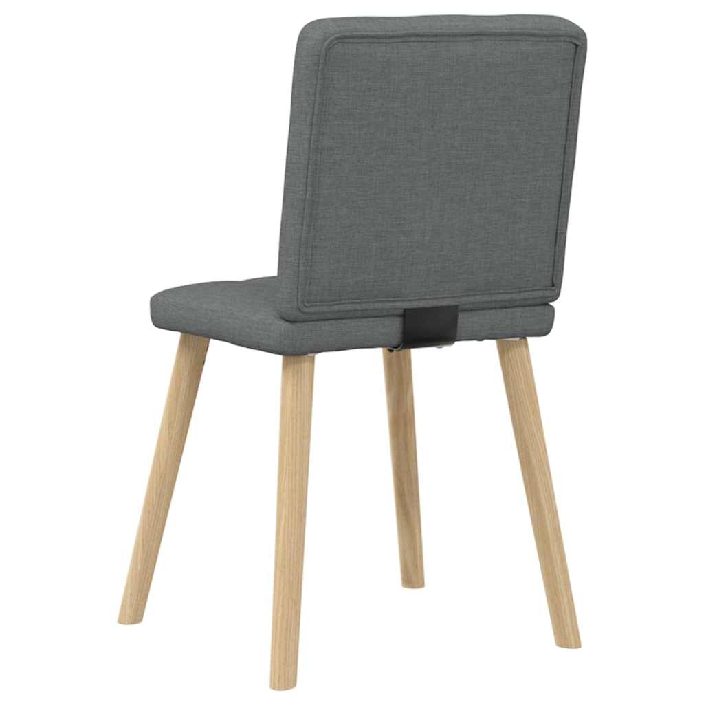 Eetkamerstoelen 4 st stof donkergrijs is nu te koop bij PeponiXL, paradijselijk wonen!