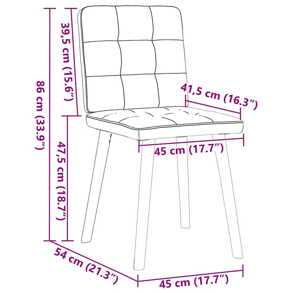 Eetkamerstoelen 4 st stof donkerbruin is nu te koop bij PeponiXL, paradijselijk wonen!