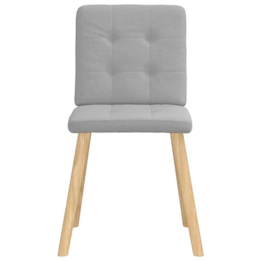 Eetkamerstoelen 4 st stof wolk grijs is nu te koop bij PeponiXL, paradijselijk wonen!