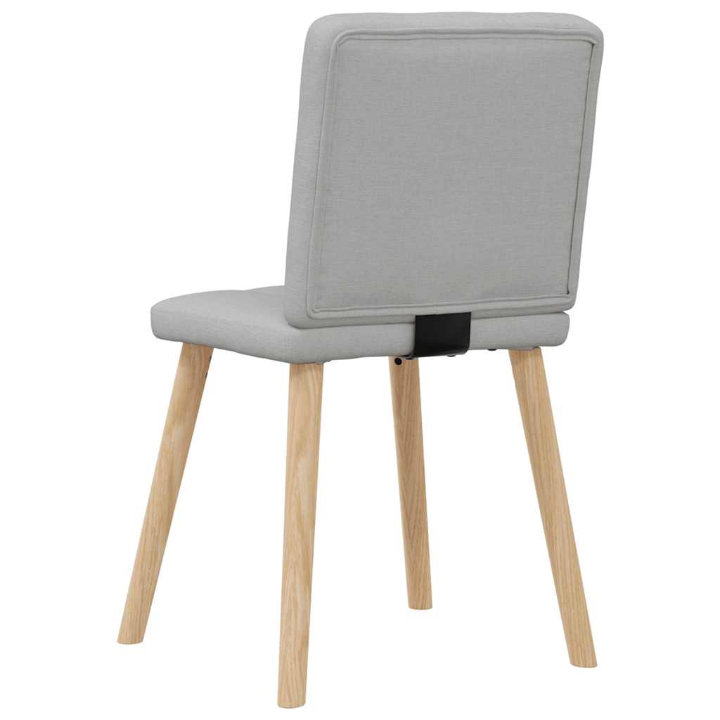 Eetkamerstoelen 4 st stof wolk grijs is nu te koop bij PeponiXL, paradijselijk wonen!